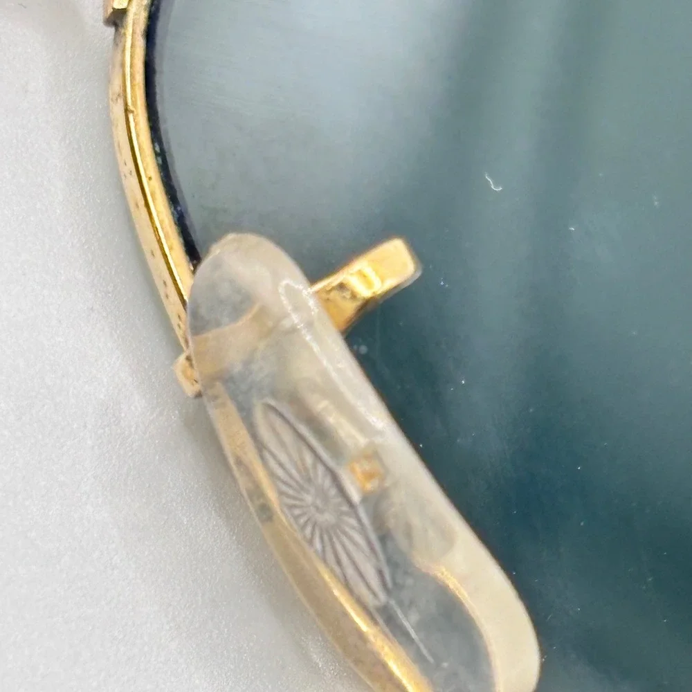Vintage 80s Ray-Ban Sunglasses 58-14 Gold G-15‎ Glass Metal B&L